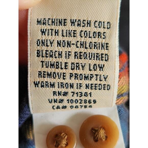 L.L.Bean Button Down Shirt Men's Sz XS Multi-Color Plaid Soft Lightweight - Picture 7 of 8